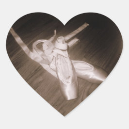 'Toe Shoes' Heart Stickers