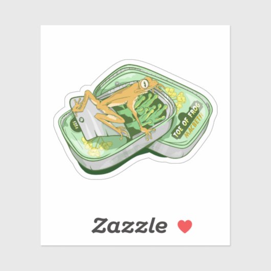 Toe von Froschhexen Zauber Shakespeare Aufkleber (Blatt)