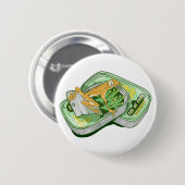 Toe von Froschhexen Zauber Shakespeare Button (Vorne & Hinten)