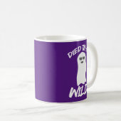 Toed to be Wild Funny Ghost Spirit Cartoon Fun Kaffeetasse (VorderseiteRechts)
