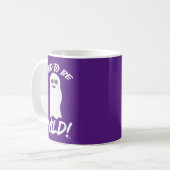 Toed to be Wild Funny Ghost Spirit Cartoon Fun Kaffeetasse (Vorderseite Links)