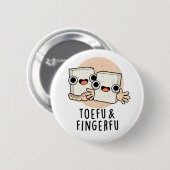 Toefu Fingerfu Funny Food Tofu Pub Button (Vorne & Hinten)