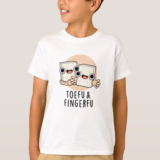 Toefu Fingerfu Funny Food Tofu Pub T-Shirt (Vorderseite)