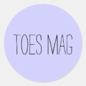 Toes Mag Sticker (Vorderseite)