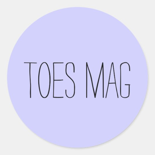 Toes Mag Sticker (Vorderseite)