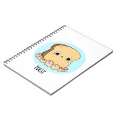 Toest Funny Toast mit Toes Puff Notizblock (Linke Seite)