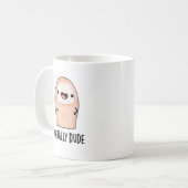 Toetally Typ Funny Big Toe Pun Kaffeetasse (Vorderseite Links)