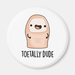 Toetally Typ Funny Big Toe Pun Magnet