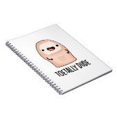 Toetally Typ Funny Big Toe Pun Notizblock (Rechte Seite)