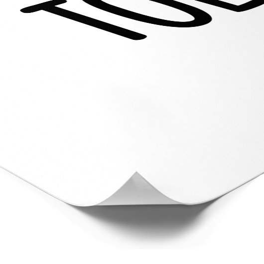 Toetally Typ Funny Big Toe Pun Poster (Ecke)