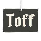 Toff Air Freshener Autolufterfrischer (Rückseite)