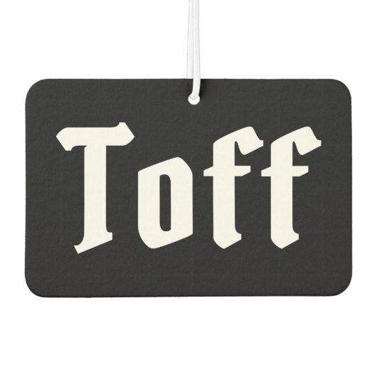 Toff Air Freshener Autolufterfrischer (Vorderseite)