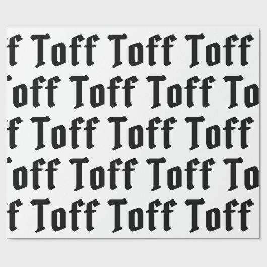 Toff Geschenkpapier (Flach)