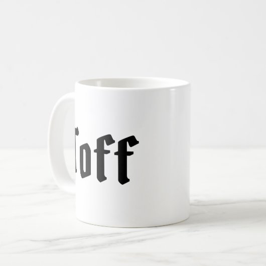 Toff Kaffeetasse (Vorderseite Links)