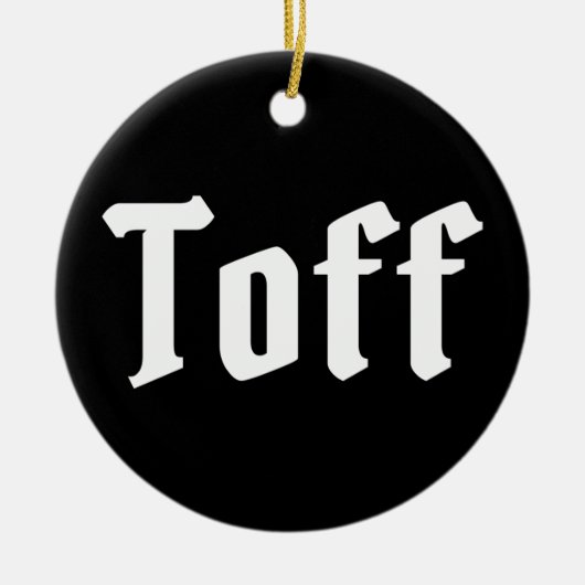 Toff Keramik Ornament (Vorne)
