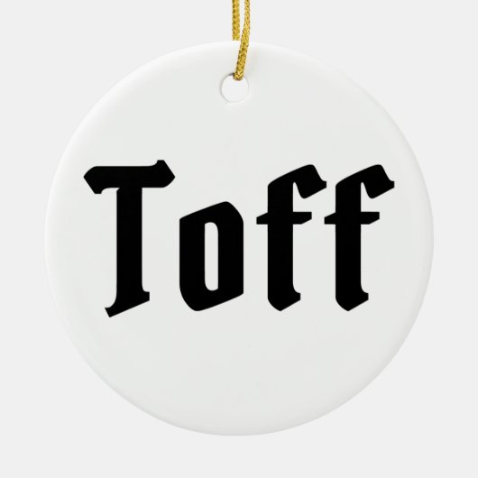 Toff Keramik Ornament (Vorne)