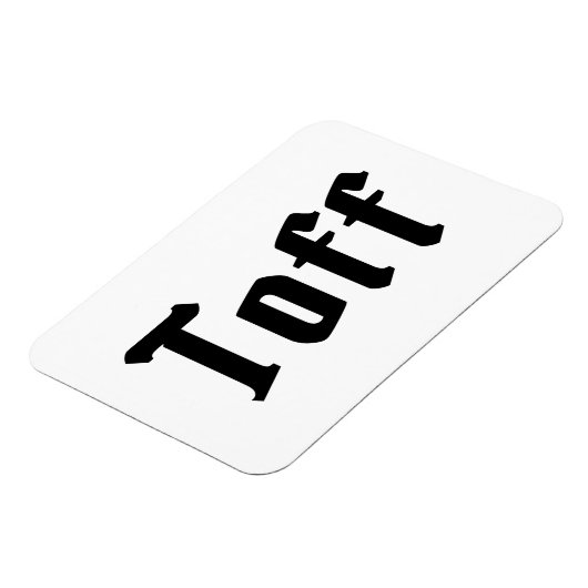 Toff Magnet (Linke Seite)