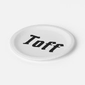 Toff Pappteller (Schrägansicht)