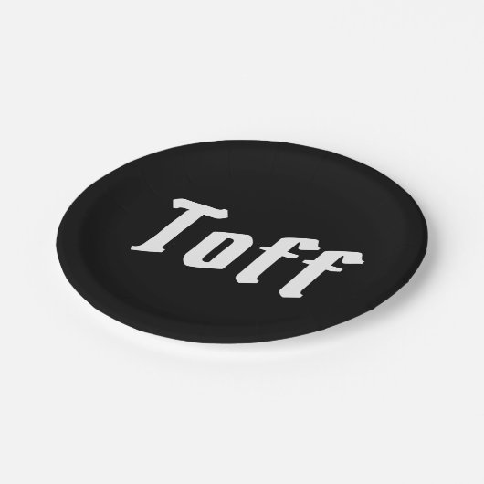 Toff Pappteller (Schrägansicht)