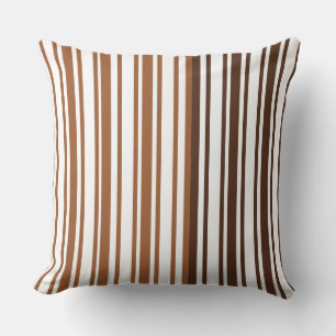 Toffee/Braunstreifen Reversible Decorative Kissen
