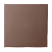 Toffee Brown Solid Color | Klassisches Elegant Fliese (Vorderseite)