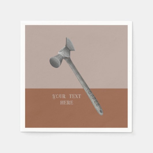 Toffee-Hammerbild Serviette (Vorderseite)