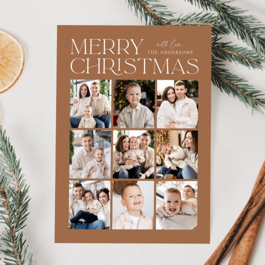 Toffee Moderne Weihnachten 9 Foto Collage