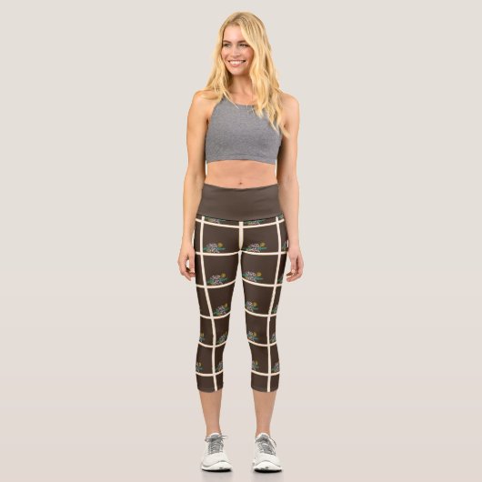 Toffee-Rose Capri Leggings (Vorderseite)
