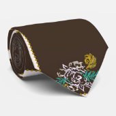 Toffee-Rose Krawatte (Gerollt)