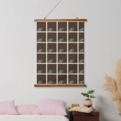Toffee-Rose Wandteppich Mit Holzrahmen (Schlafzimmer)