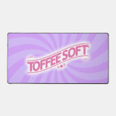 ToffeeSoft Logo-Desktop-matte - Rosa Schreibtischunterlage (Vorderseite)