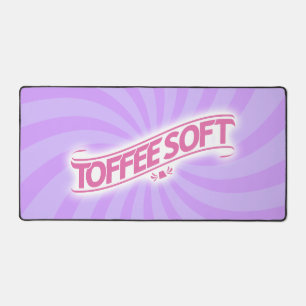 ToffeeSoft Logo-Desktop-matte - Rosa Schreibtischunterlage