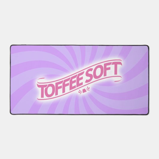 ToffeeSoft Logo-Desktop-matte - Rosa Schreibtischunterlage (Vorderseite)