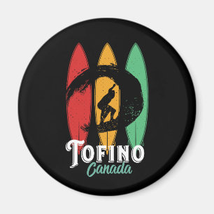 Tofino Kanada Beach Vintage Retro Surfen Magnet