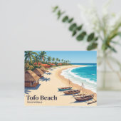 Tofo Beach Mosambik Postkarte (Stehend Vorderseite)