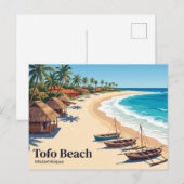 Tofo Beach Mosambik Postkarte (Vorne/Hinten)