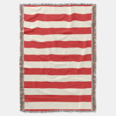 Tofu Cream Postbox Rote Streifen Decke (Vorderseite Vertikal)