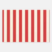 Tofu Cream Postbox Rote Streifen Geschenkpapier Set (Vorderseite 3)