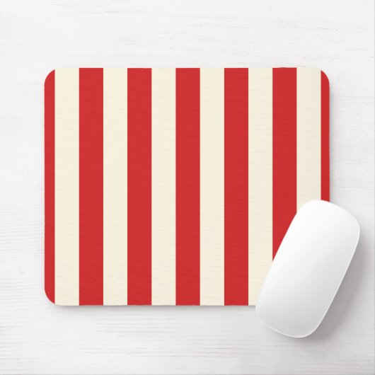 Tofu Cream Postbox Rote Streifen Mousepad (Mit Mouse)