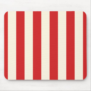 Tofu-Creme-Briefkasten rote Streifen Mousepad