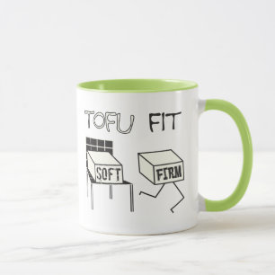 Tofu Fit Funny Running Tofu Soy Thema Tasse
