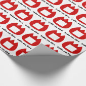 📛 Tofu in Brand Geschenkpapier (Ecke)