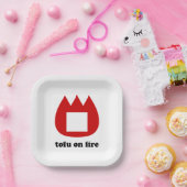 📛 Tofu in Brand Pappteller (Party)