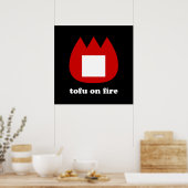 📛 Tofu in Brand Poster (Küche)