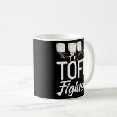 Tofu Kämpfer Tofu Kampfkunst Meatless Veggies Kaffeetasse (VorderseiteRechts)