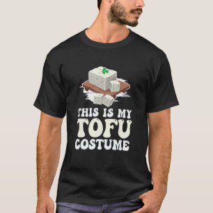 Tofu-Kostüm für Vegan-Diät-Enthusiasten Bohnenquar T-Shirt