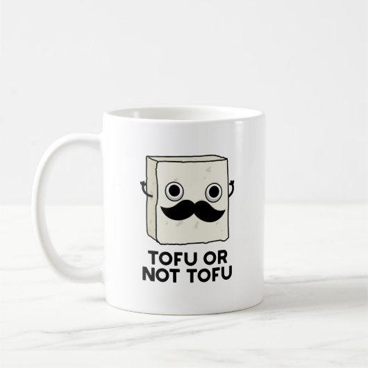 Tofu oder nicht Tofu Funny Shakespeare Food Pub Kaffeetasse (Links)