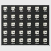 Tofu oder nicht Tofu Funny Shakespeare Pun Dark BG Geschenkpapier (Flach)