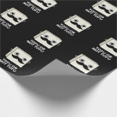 Tofu oder nicht Tofu Funny Shakespeare Pun Dark BG Geschenkpapier (Ecke)