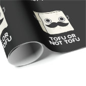 Tofu oder nicht Tofu Funny Shakespeare Pun Dark BG Geschenkpapier (Rolleneckpunkt)